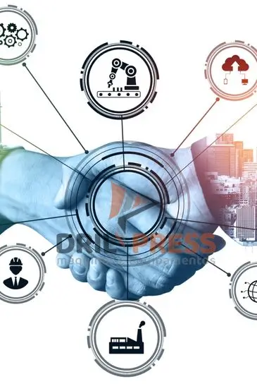 Imagem Ilustrativa da empresa - Mãos se comprimentando com uma logo da empresa no meio